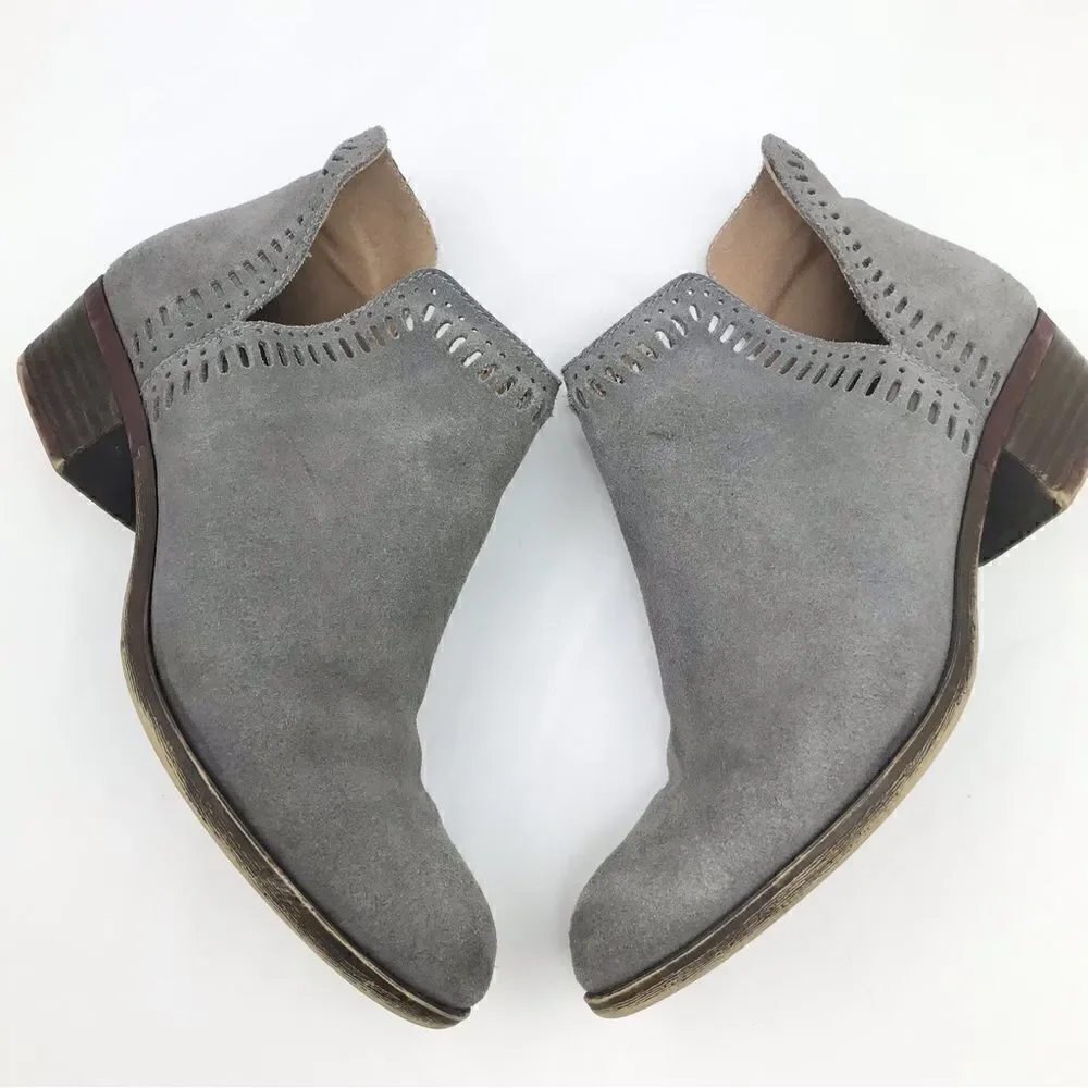 Lucky Brand Bustina Suede Gray Bootie